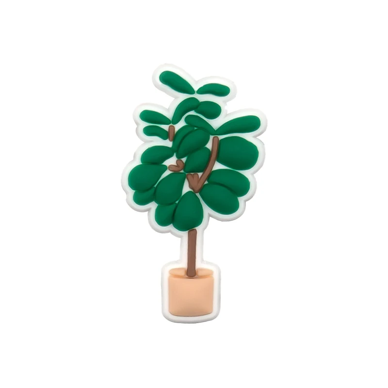 1/30 Stück Frühlings-Schuh-Charms, niedliche Avocado-Kaktus-Tropenblatt-Schuh-Charms, wasserdichte PVC-Clog-Dekorationen für Damen, Herren, Kinder – Detail 19