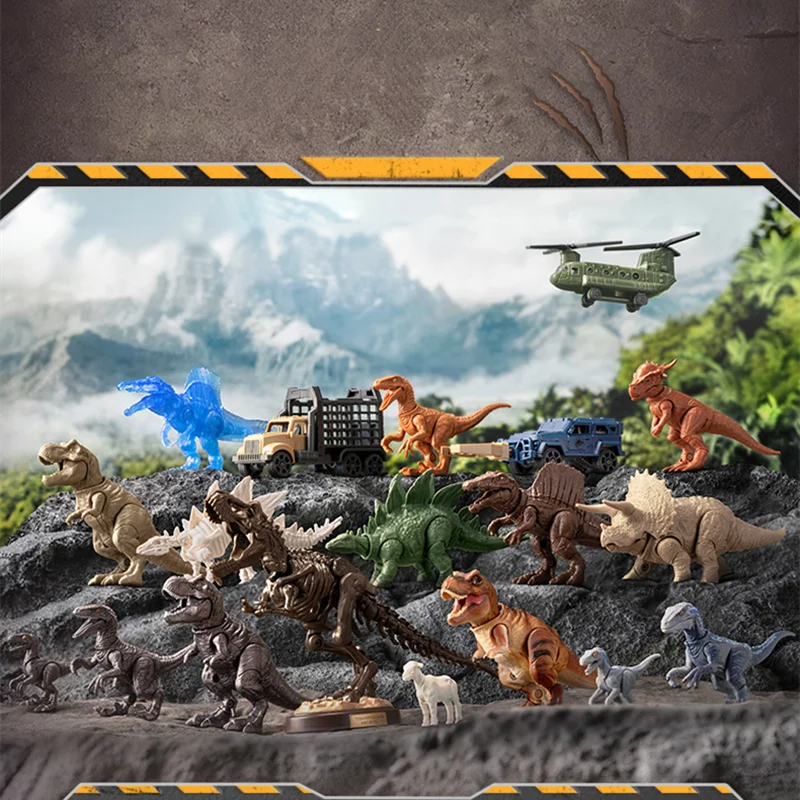 BLOKEES العالم الجوراسي الحديقة الجوراسية الديناصورات فيلوسيرابتور إندومينوس ريكس ستيجوسورس ترايسيراتوب أنيمي الشكل صندوق أعمى لعبة هدية #4