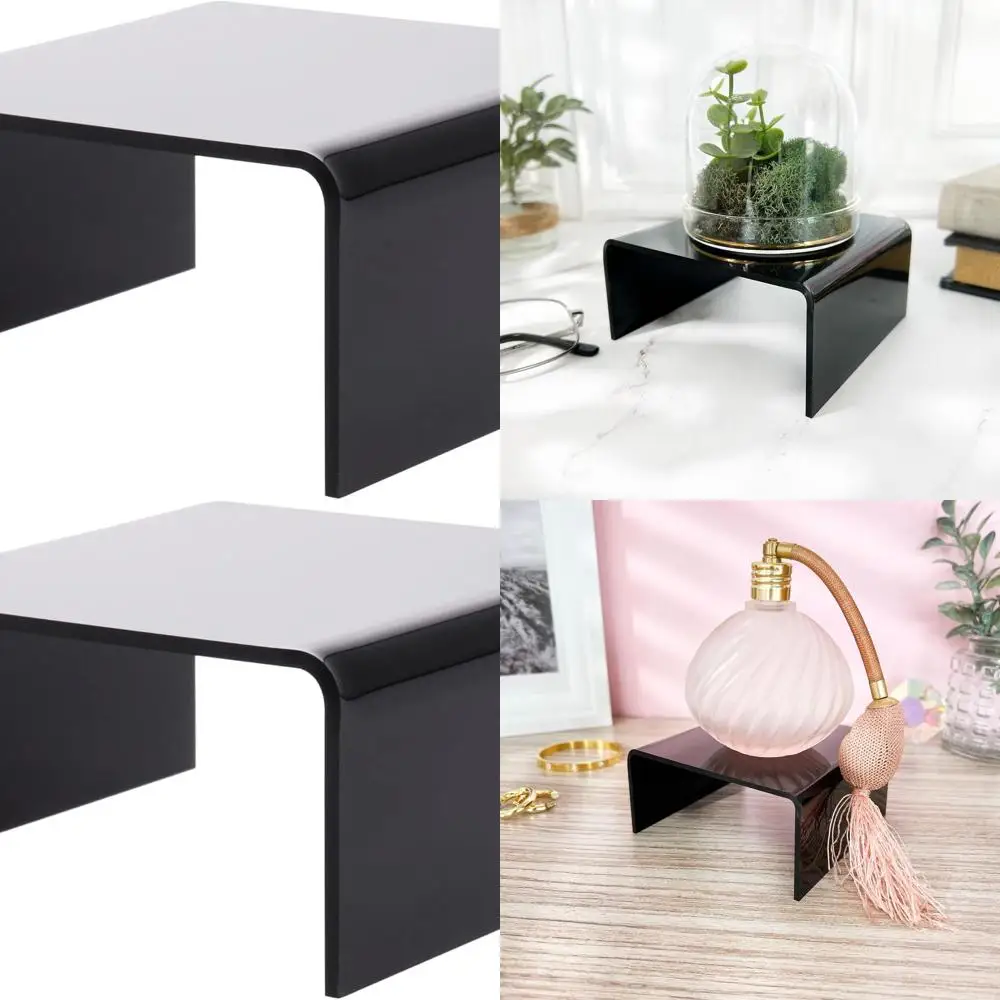 

Акриловая квадратная подставка для демонстрации, 2 дюйма высотой x 4 дюйма шириной x 4 дюйма глубиной (толщина 1/8 дюйма), набор из 6 штук