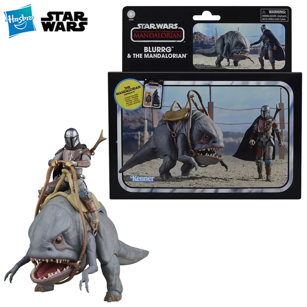 

[In-Stock] Hasbro STAR WARS The Vintage Collection Blurrg & The Mandalorian (Din Djarin) 3.75-Inch-Scale TVC Figure Model Toys