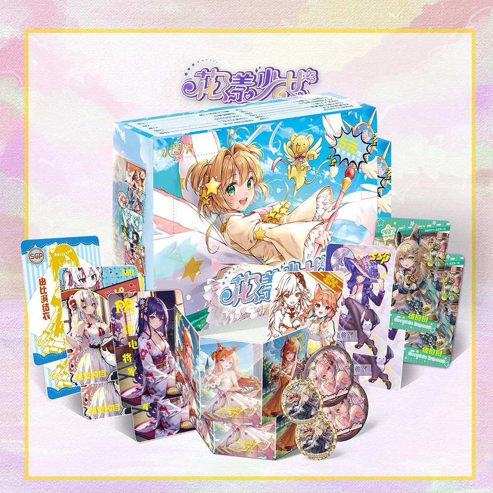 Goddess Story  Flower Yang Girl 5 Yuan Boxes Collection cards Series Anime Character Children EX PR SGR Card Table Party Game