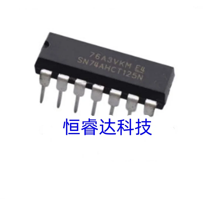 10-100Pcs New SN74AHCT125N 74AHCT125N 74AHCT125 Inline DIP14 Logic Chip IC In Stock Wholesale