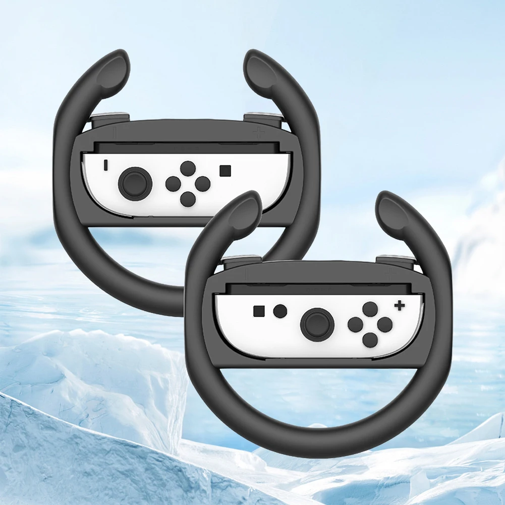 For Nintendo Switch 2 Controller Gamepad Grip Racing Wheels Gamepad 2pcs/Set Racing Steering Wheels Game Grip Handle Holder