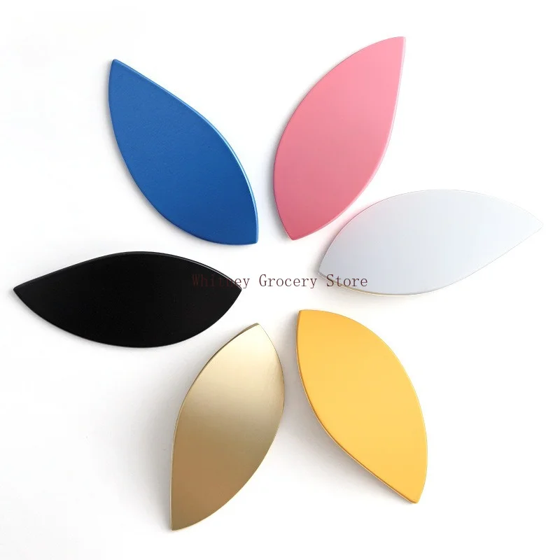 Minimalist Cabinet Door Pulls Handles, Leaf Wardrobes, Cupboards, Drawers, TV, Bathroom Cabinets Handles Furniture Hardware