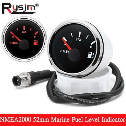 Датчик уровня топлива NMEA2000 52 мм, указатель уровня топлива, измеритель NMEA 2000 12В 24В для морских судов и яхт