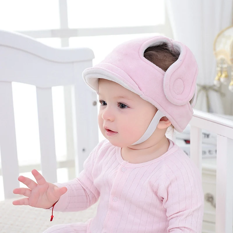 Baby Crash Helmet Crash Helmet Children Safety Helmet Anti-Static Cute Cartoon Crawling Safety Helmet Baby Clothing Accessories