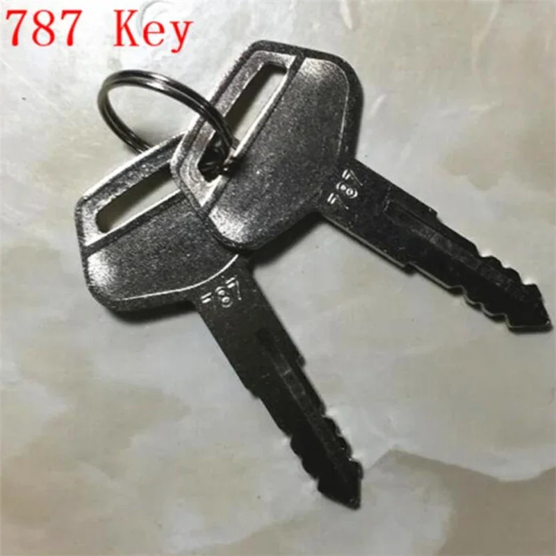 2PCS 787 key For Komat-su kalmar dressta sakai Equipment ignition keys door lock