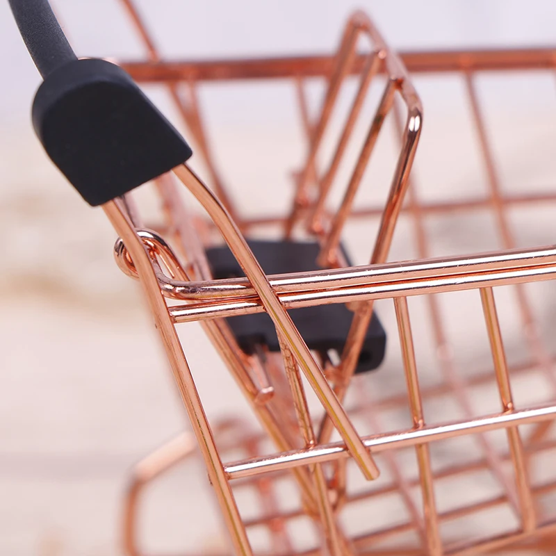 Mini Shopping Cart Trolley Home Office Sundries Storage Ornaments Children\'s Toy