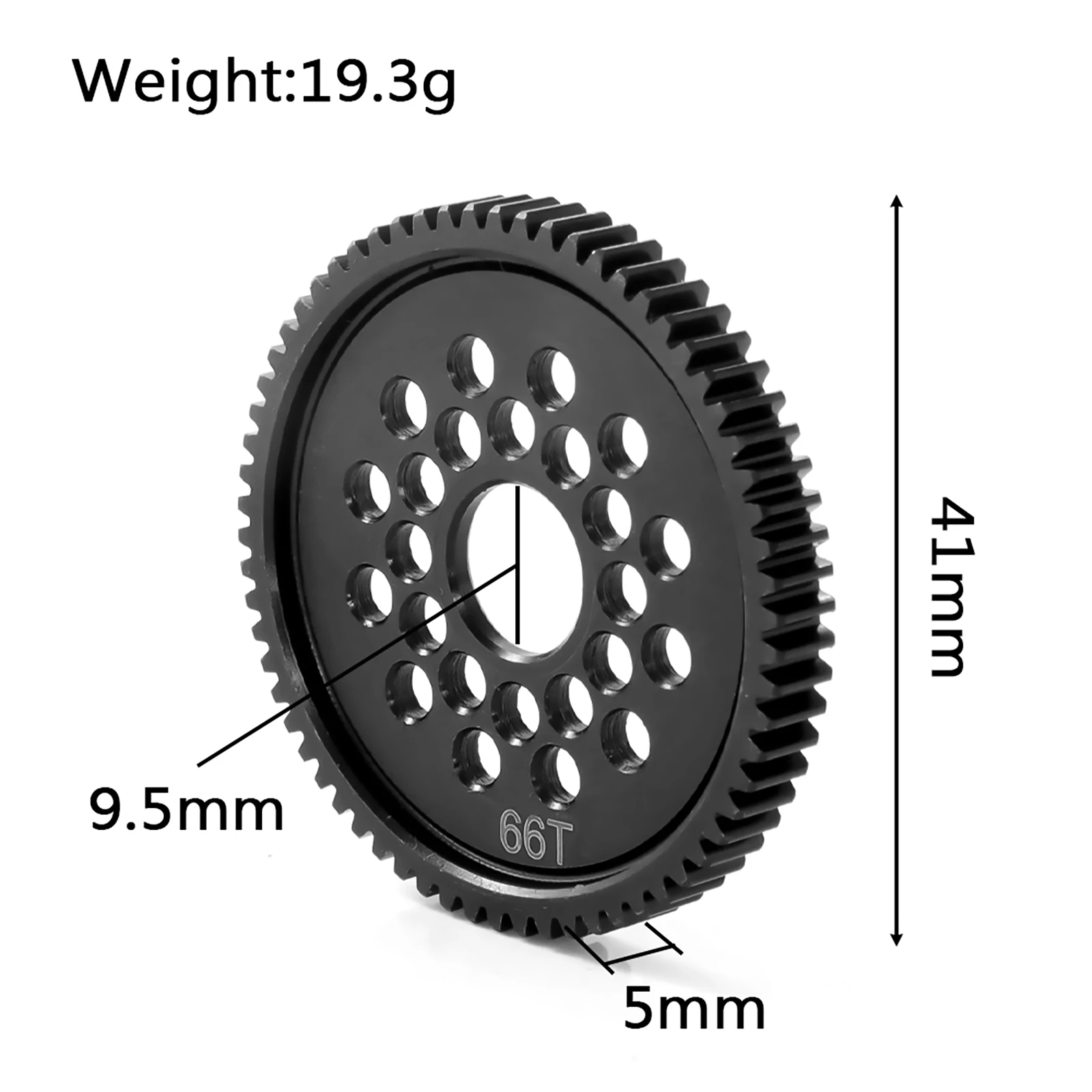 Imagem -06 - Velocidade de Alumínio Spur Gear com Gear Mount Kit Peças de Atualização para Tamiya Tt02 Tt02 rc Acessórios do Carro Substituir 63t 64t 66t 71t Alta