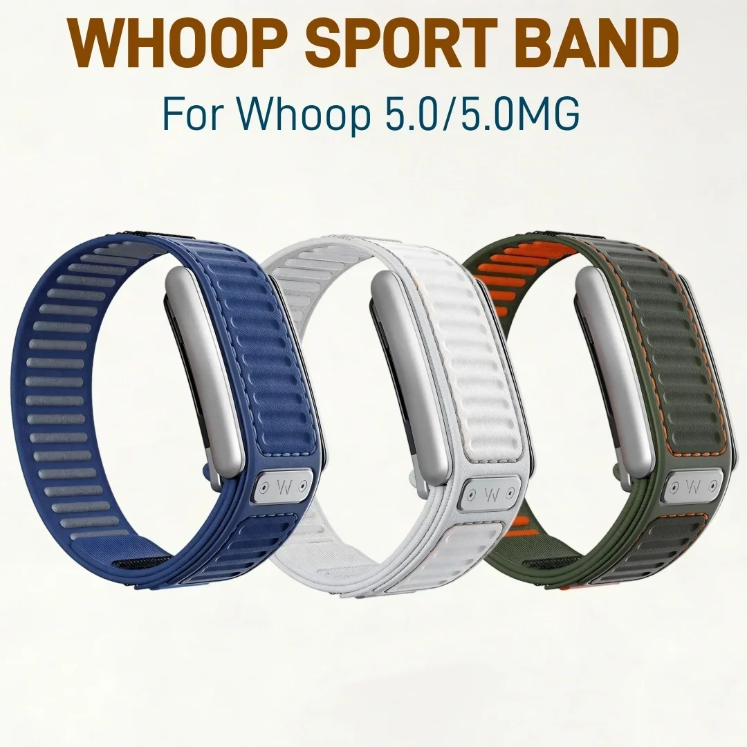 Replacement Nylon Velcro Band For WHOOP 5.0 WHOOP MG Navigator Rugged Waterproof Strap Sports Daily Wear Fitness Tracker