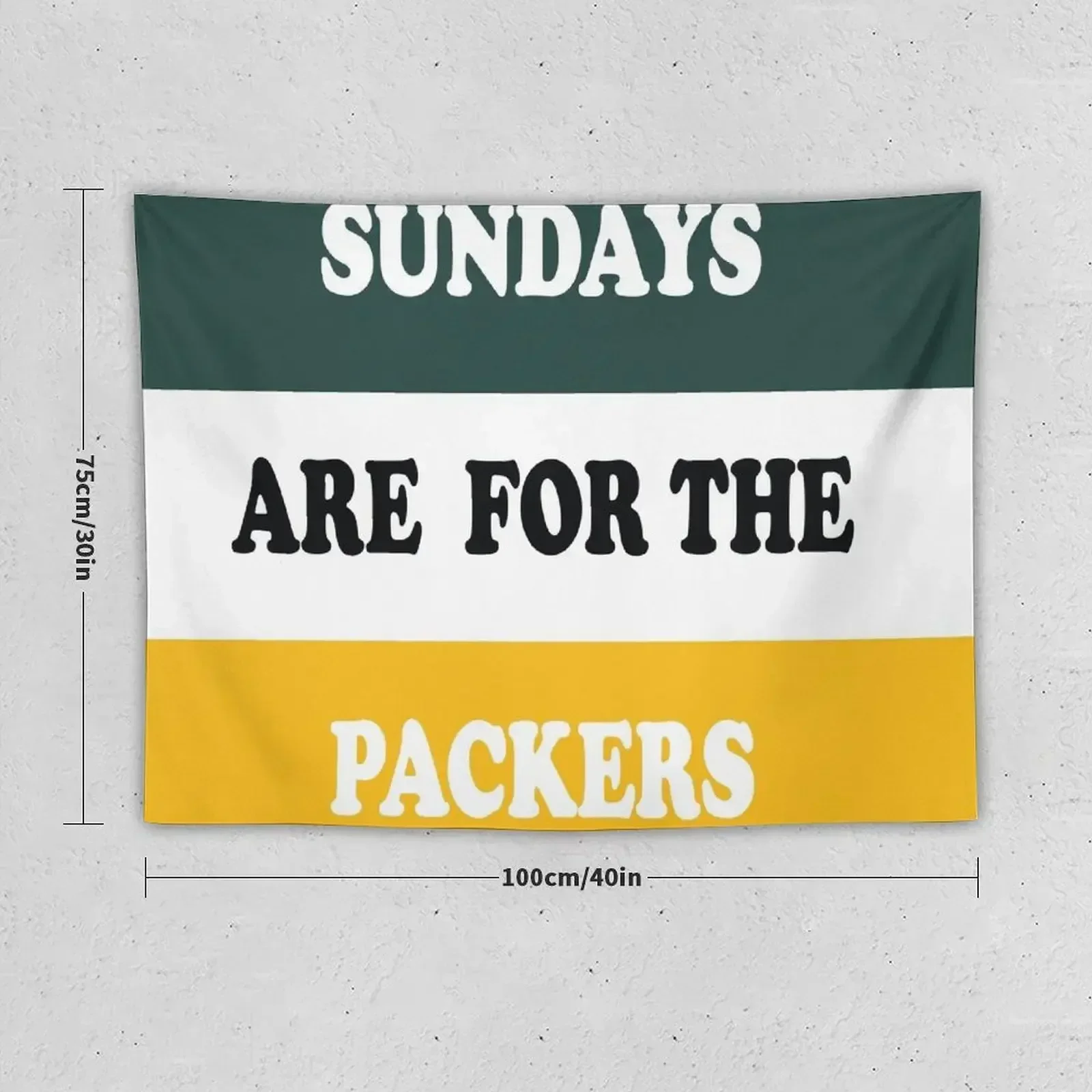 Sundays are for The Packers Tapestry Bedroom Decor Aesthetic Room Aesthetic Tapestry