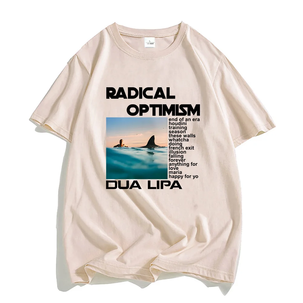 Dua-Lipa Radical Optimism T-shirts Men Women Short Sleeve Summer Tee-shirt 2024 Album Graphic Printing Tshirts Streetwear Unisex