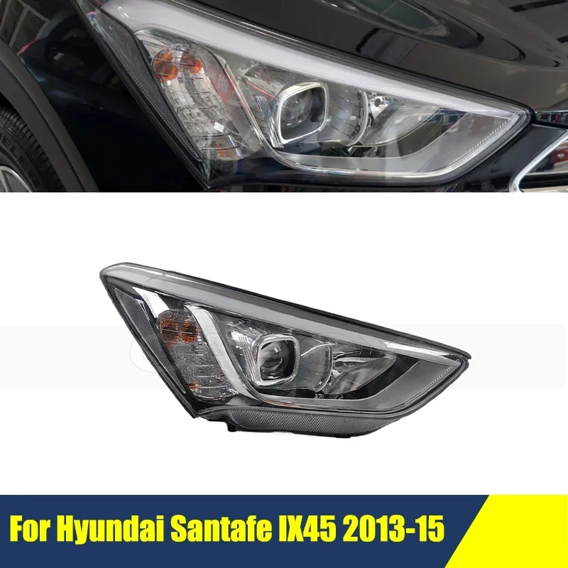 Halogen Front Bumper Headlight For Hyundai Santa Fe Santafe IX45 2013-2015 Headlamp Head Light Head Lamp