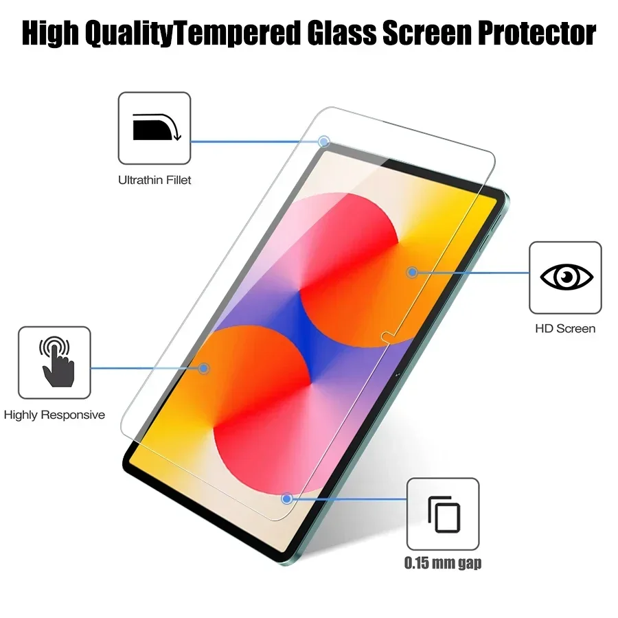 Para huawei matepad se 11 polegadas 2024 tela de vidro temperado 9h tablet anti risco película protetora transparente