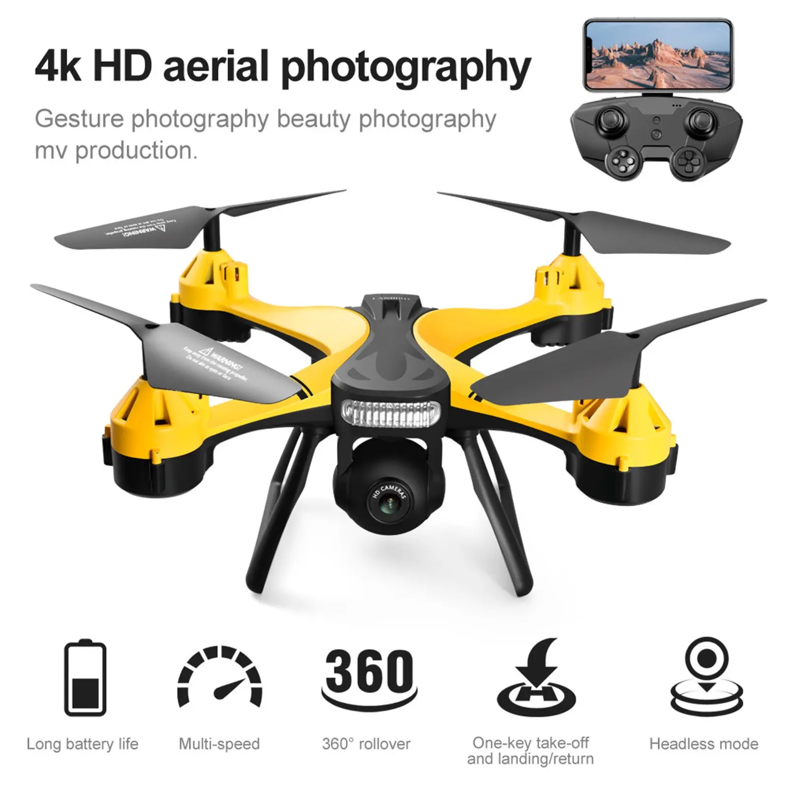 

X101 Drone With 4K HD Camera 2.4G Remote Control Quadcopter For Beginner And Childs