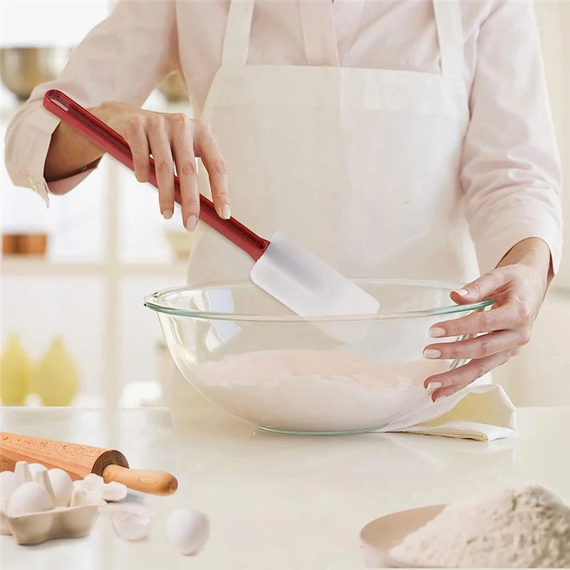 

Силиконовая лопатка ABZSS, коммерческая лопаточка, термостойкая силиконовая лопаточка, можно мыть в посудомоечной машине, для смешивания, жарки