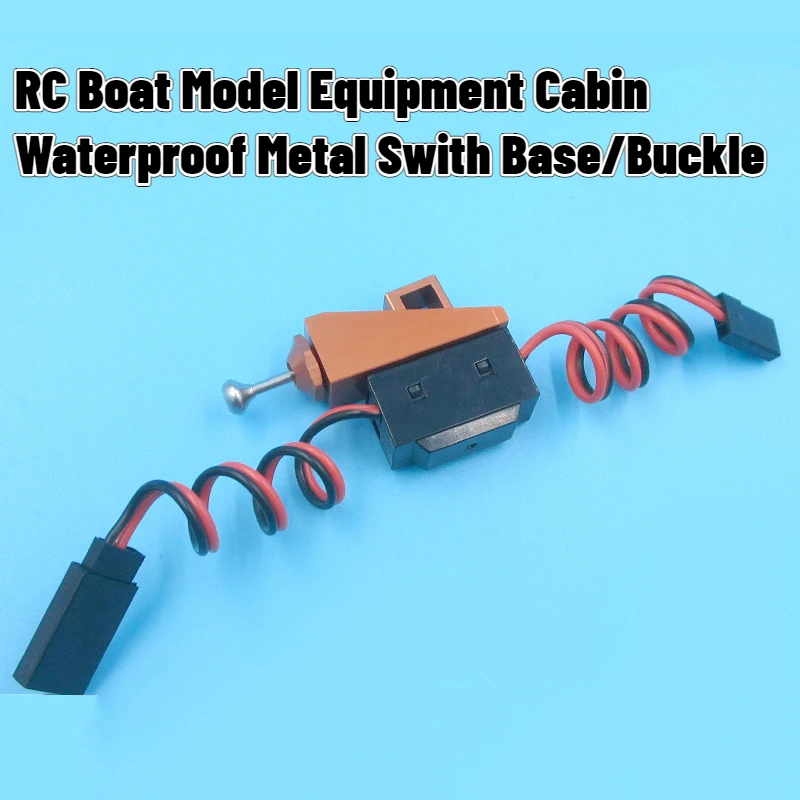 /Equipment Cabin Waterproof Metal Switch Base/Switch Buckle/Switch Holder for RC Boat Model Gasoline DriveFast O-Boat V Ship