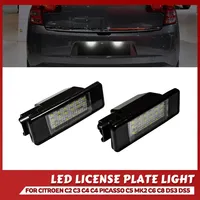 For Peugeot 106 1007 207 307 308 3008 406 407 508 607 For citroen C2 C3 C4 C5 C6 C8 DS3 license plate light License Number lamp