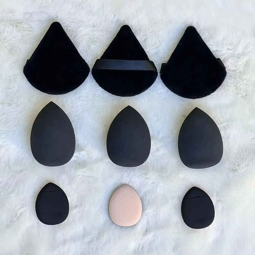 12 Stuks Zachte Cosmetische Puff Nieuwe Fluwelen Katoenen Make-Up Blender Make-Up Accessoires Schoonheidstools Sponzen Poeder Bladerdeeg Vrouwen