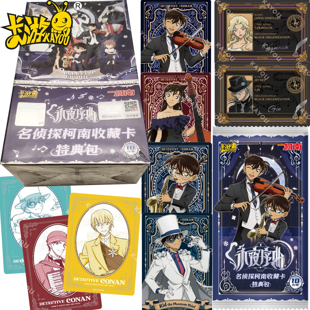 

KAYOU Genuine Detective Conan Creative Theme Cards Anime Character Endless Night Overture Series Personality Cards Collect Gifts
