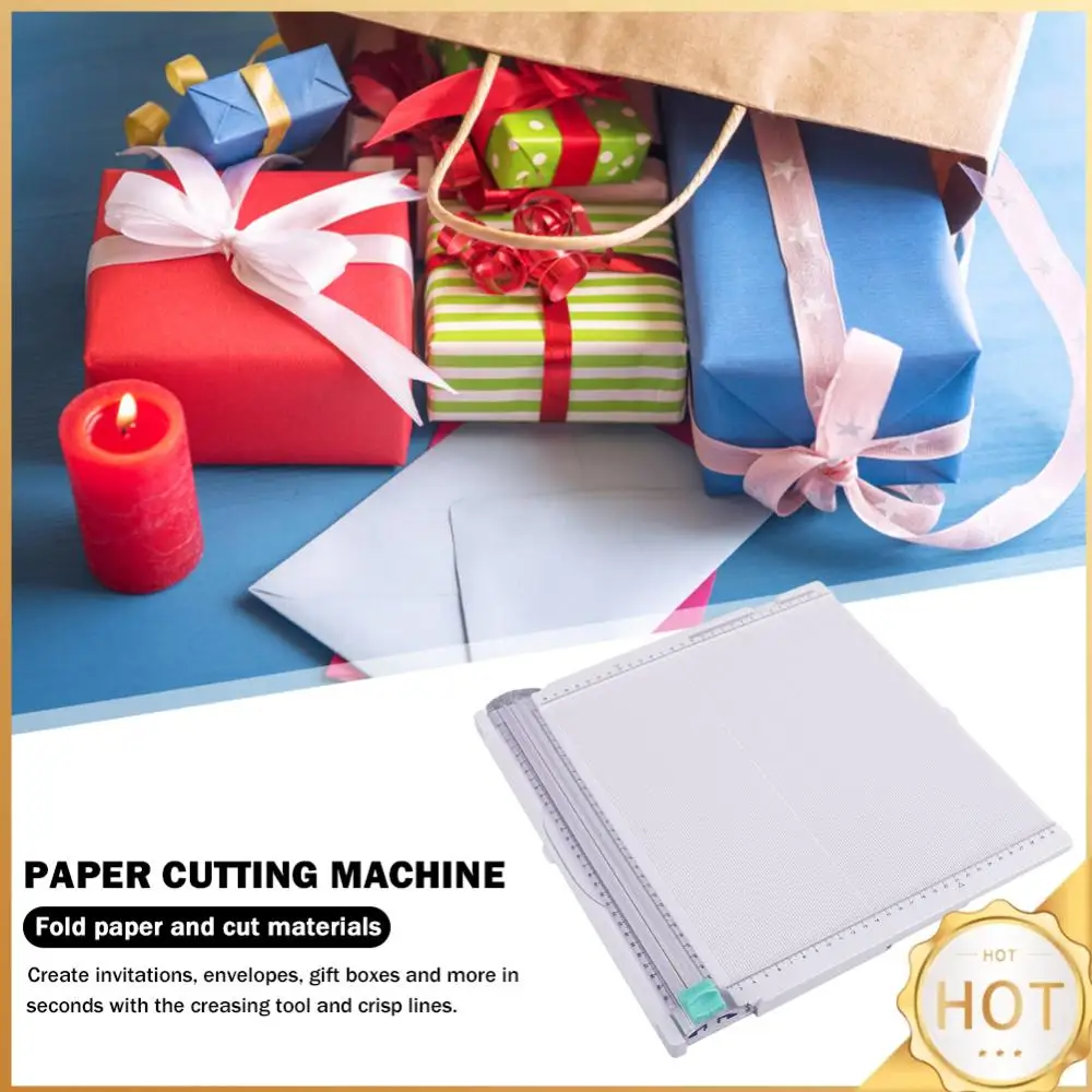 

Paper Cutter Art Trimmer Anti Slip Base Paper Cutting Machine Space Saving Detachable Scoreboard DIY Invitation Letter Envelope