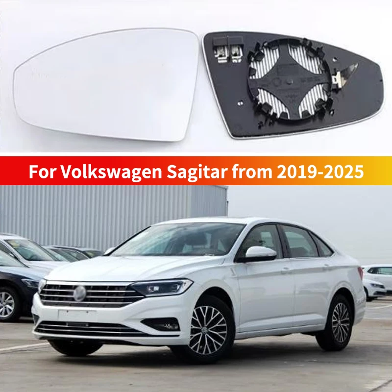 

Car led warning wide angle heated mirror glass for Volkswagen Golf 7 Jetta MK7 2019-2025 rearview mirror lens