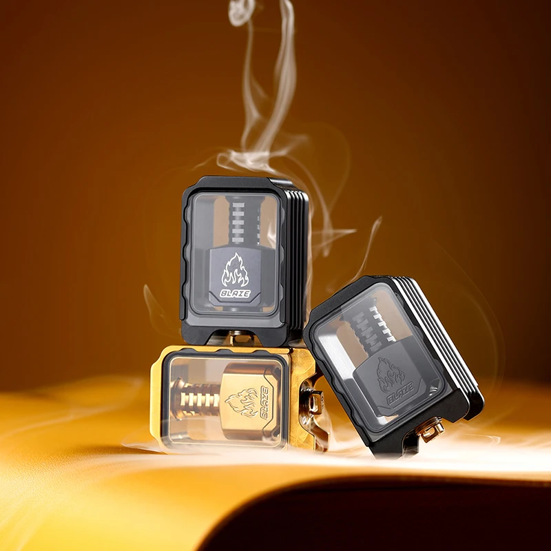 إبداعات Thunderhead الأصلية x جسر مايك بليز مع خزان منزلق نظارات مفردة/مزدوجة بورو رذاذ لـ Blaze AIO Vape Mod #4