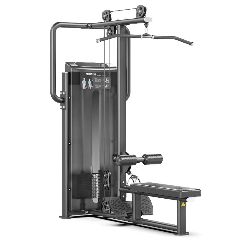 

Dual function back high and low pull training equipment gym commercial sitting high and low pull back all-in-one machine