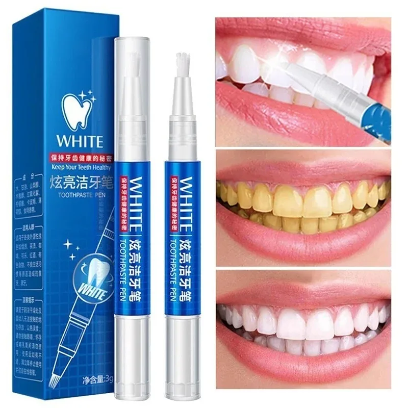 Dentes Whitening Pen Repair Remover Placa De Melanina Amarela 7 Dias Rápida Tooth Cleaning Dentes Ferramentas Tratamento Placa Beleza Saúde