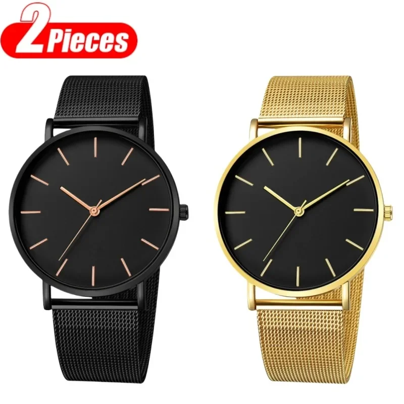 

Лучший бренд, роскошные часы для пар, модные кварцевые часы с металлическим сетчатым ремнем для мужчин и женщин, простые повседневные наручные часы, подарок