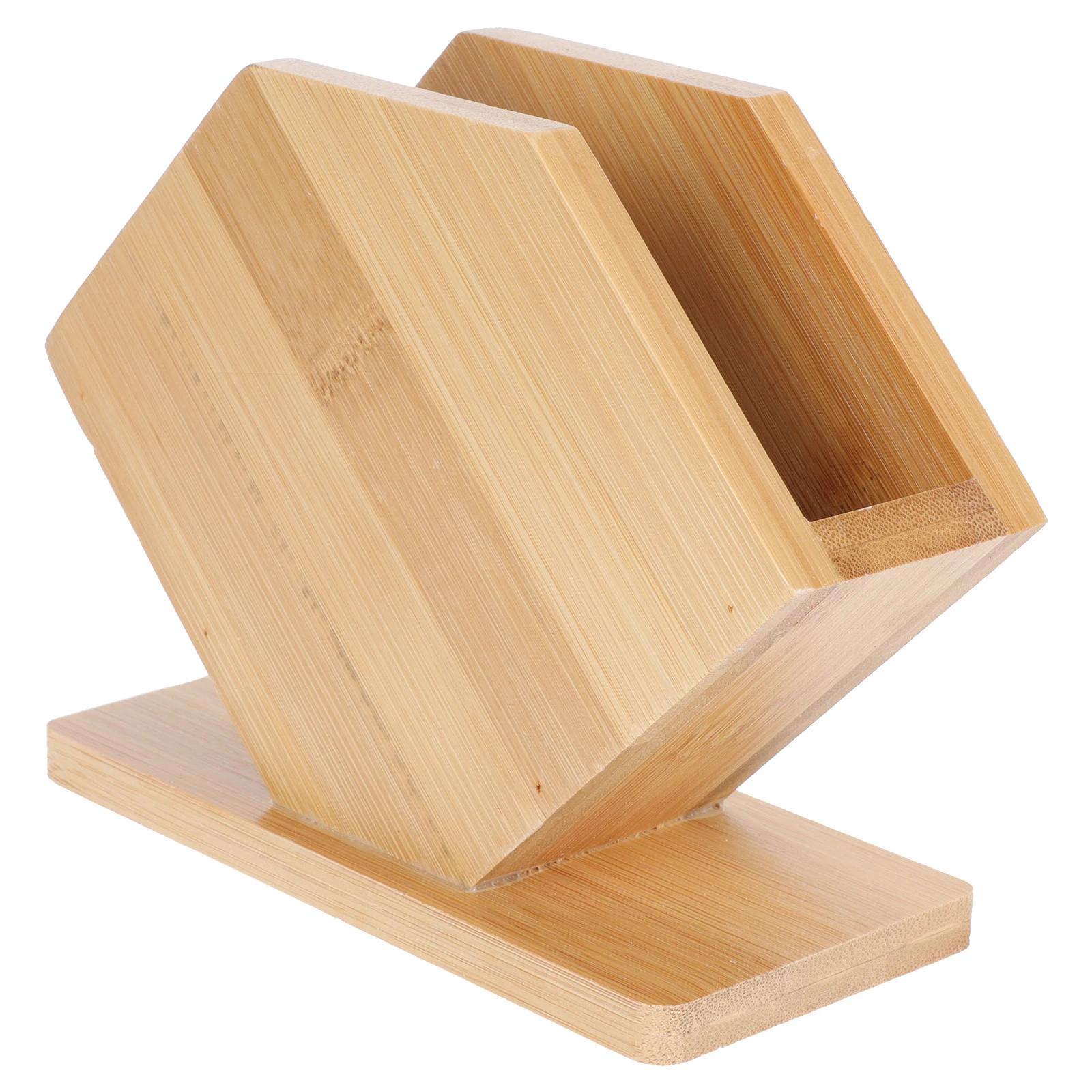 

Bamboo Napkin Holder Tissue Box Fan Shaped Rack Large Design Color Dining Room Table Decor Coffee Shop Accessory