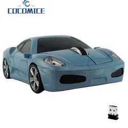 Racing Car Shaped Mouse USB Optical Wireless Mouse 1600DPI Mini 3D Computer Gaming Mice For PC Laptop Tablet Notebook Gift