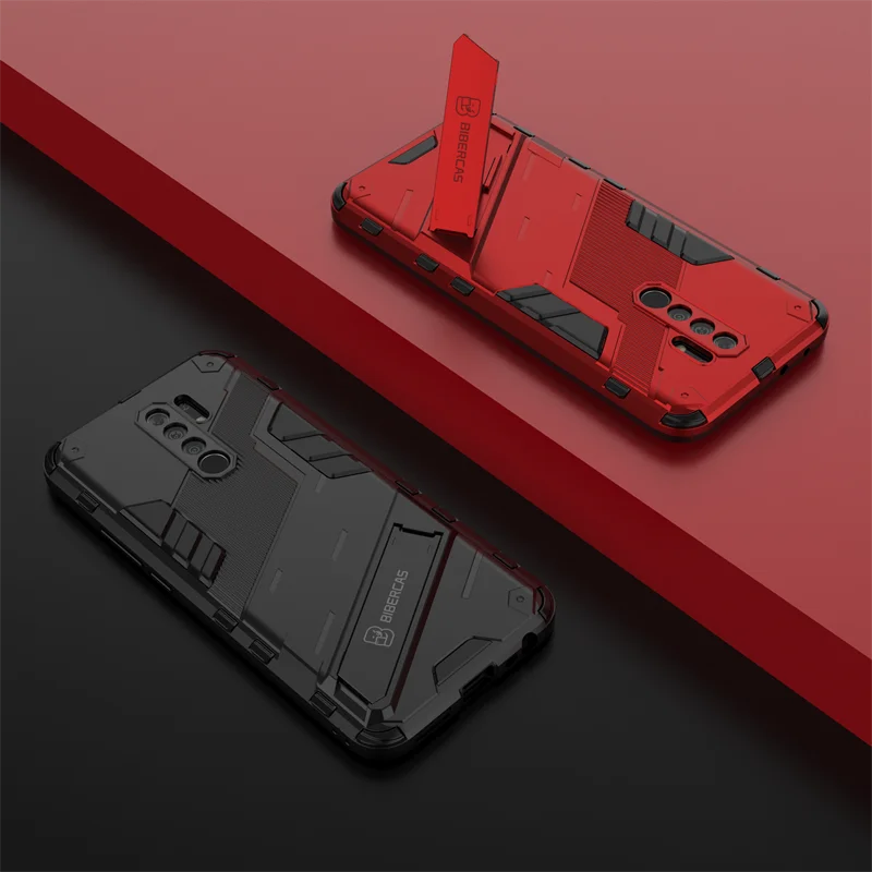 For Xiaomi Redmi 9 9A 9C Case With Kickstand Armor Phone Case For Redmi 9 Prime 9 Power Shockproof Magnetic Holder Back Cover