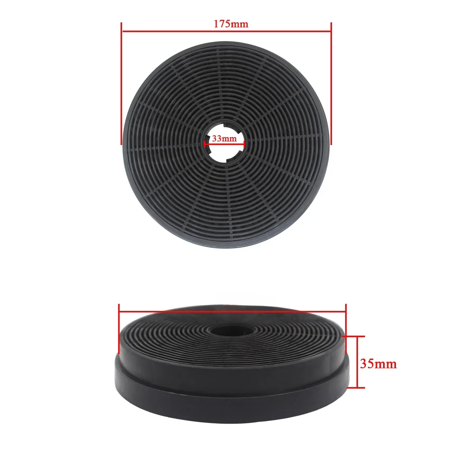Activated Carbon Air Filter Replacement Set Fits Air Purifier and Cooker Hood