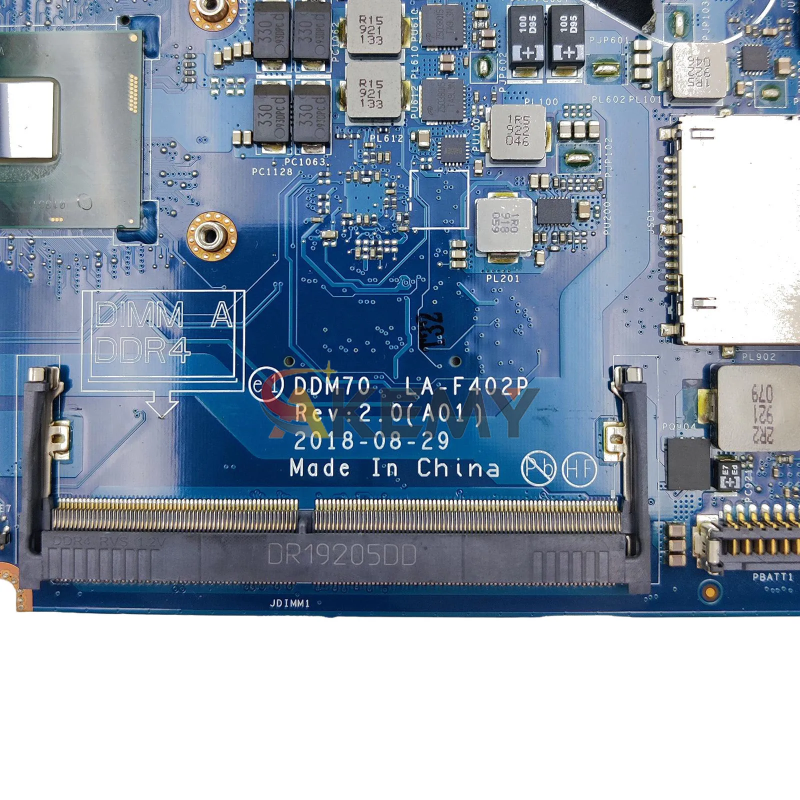 เมนบอร์ดโน้ตบุ๊ค LA-F401P สำหรับ Dell Latitude E5490 i3 i5 i7 รุ่นที่ 7 และ 8 เมนบอร์ด 0C08DH 0M71FV 0NJFT2 08KN1W ผ่านการทดสอบ 100%