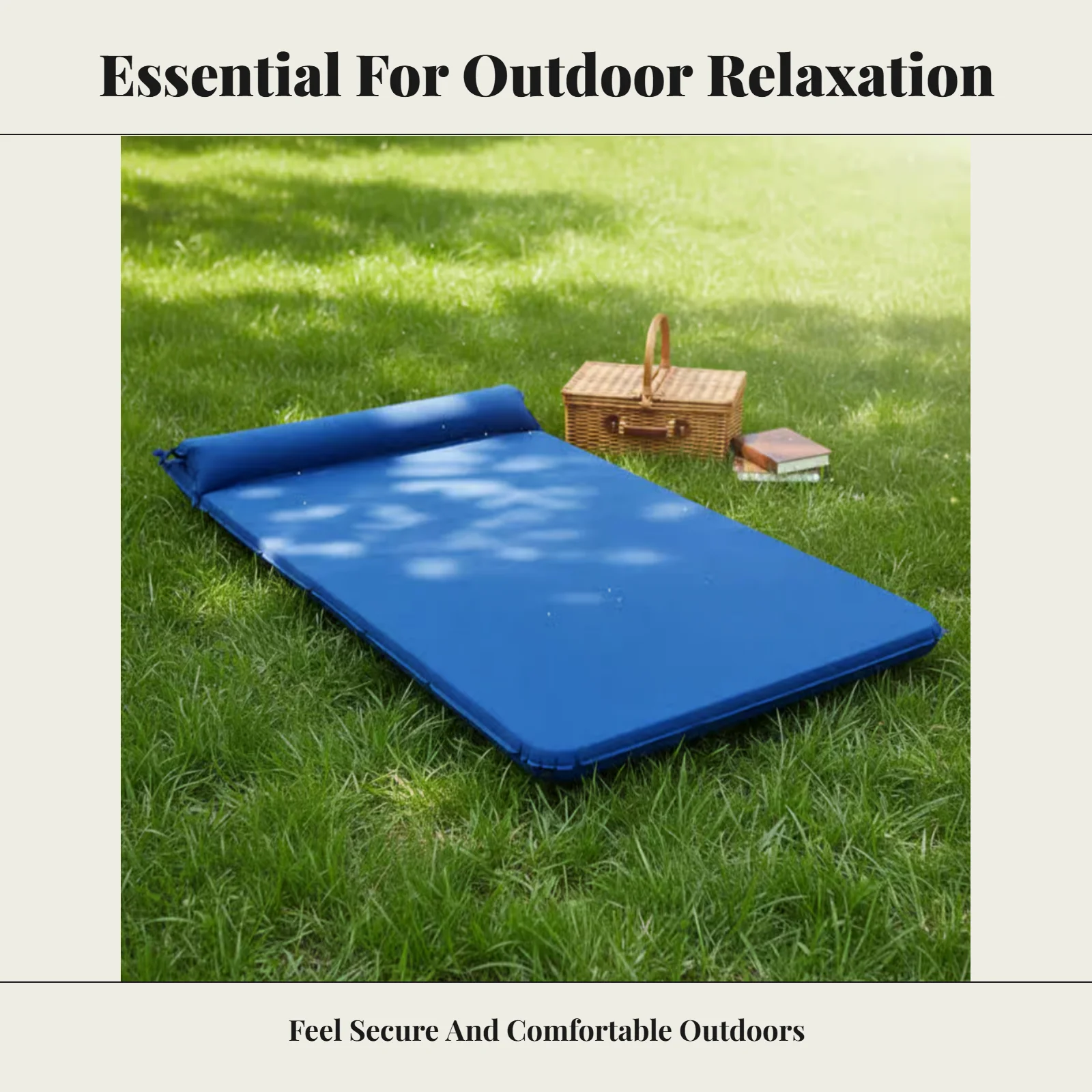 

Automatic inflatable camping mattress