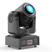 U'King 120W RGBW Moving Head Light DMX512 Gobos Beam Spot LED Stage Light Black Moving Head Effect Light for DJ Party Disco Show