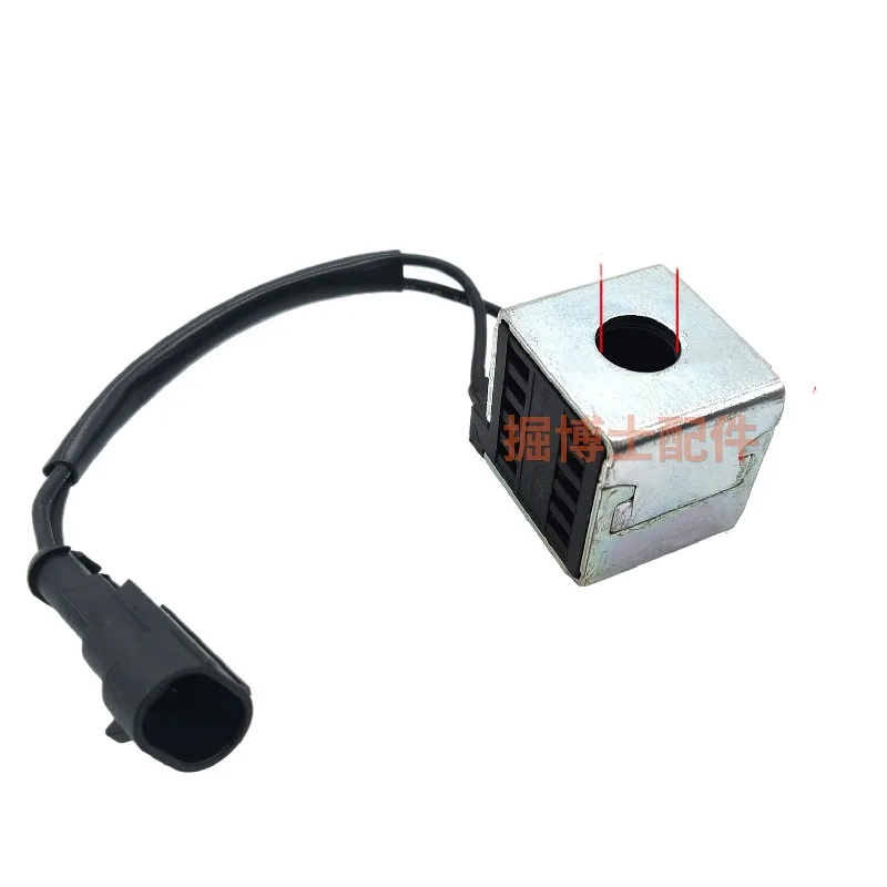 For XGMA Excavator XG815 822 823 836E Accumulator Pilot Travel Rotating Electromagnetic Valve Coil Excavator Accessories