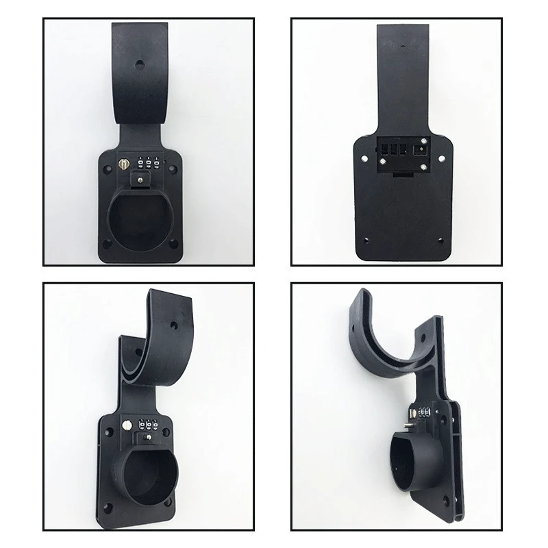 One Piece Wall Charger Cable Holder Gun Head Socket For GBT With A Lock Connector Plug Hanging Cable Hook Fixed Gun Head Bracket