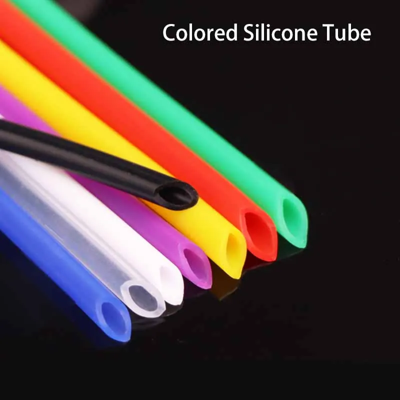 

1/2/5m Colored Silicone Tube Food Grade ID 2 3 4 5 6 7 8mm Flexible Rubber Hose Soft Milk Beer Drink Pipe Water DIY Connector