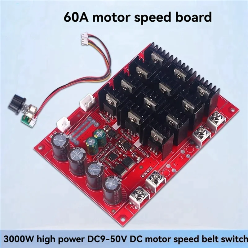 

SCLS 3000 Вт регулятор скорости двигателя постоянного тока промышленный светодиодный модуль скорости и затемнения 12 В 24 В 48 В переключатель скорости 60 А