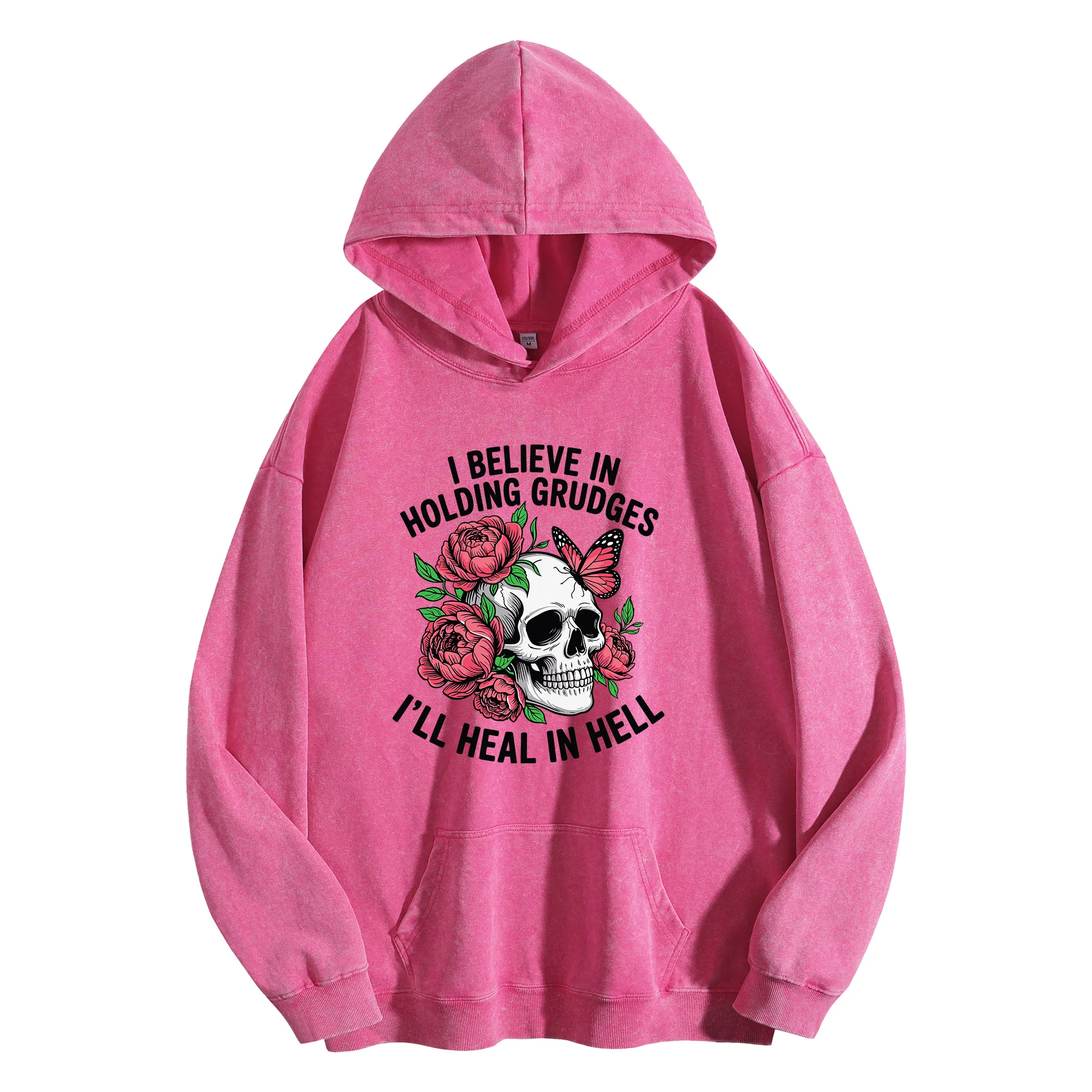 

Винтажная потертая толстовка с принтом Holding Grudges 400 г, унисекс, уличная одежда большого размера, пуловер на осень/зиму, Рождество, Новый год, издание