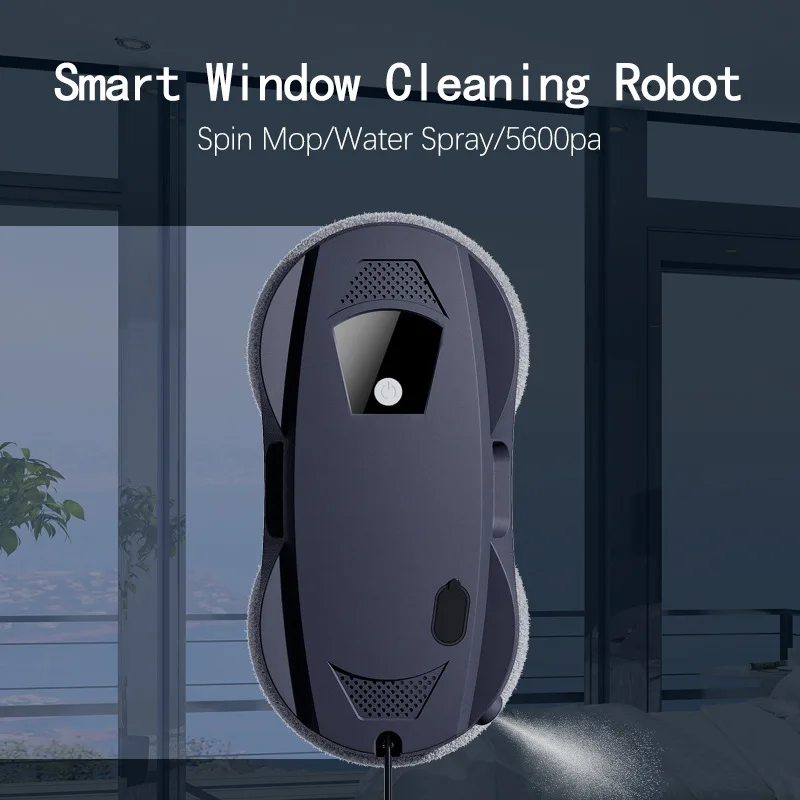 Fully automatic robot water spray window cleaning machine household remote control window cleaner робот мойщик окон 로봇청소기