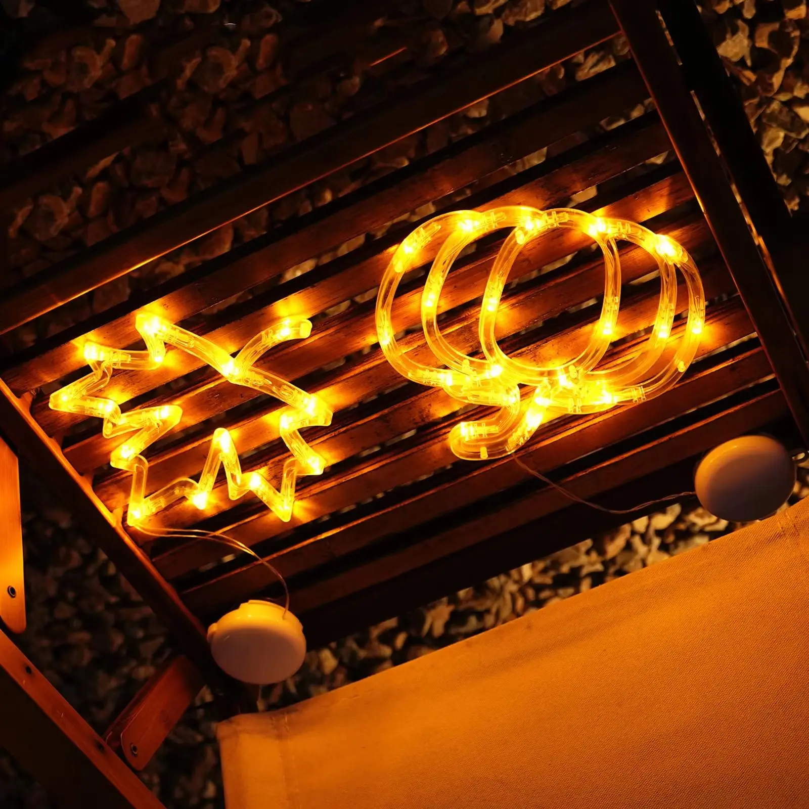 Temporizzazione foglie d'acero zucca luci a LED luci per finestre di Halloween a batteria luci di Halloween per decorazioni di feste di Halloween