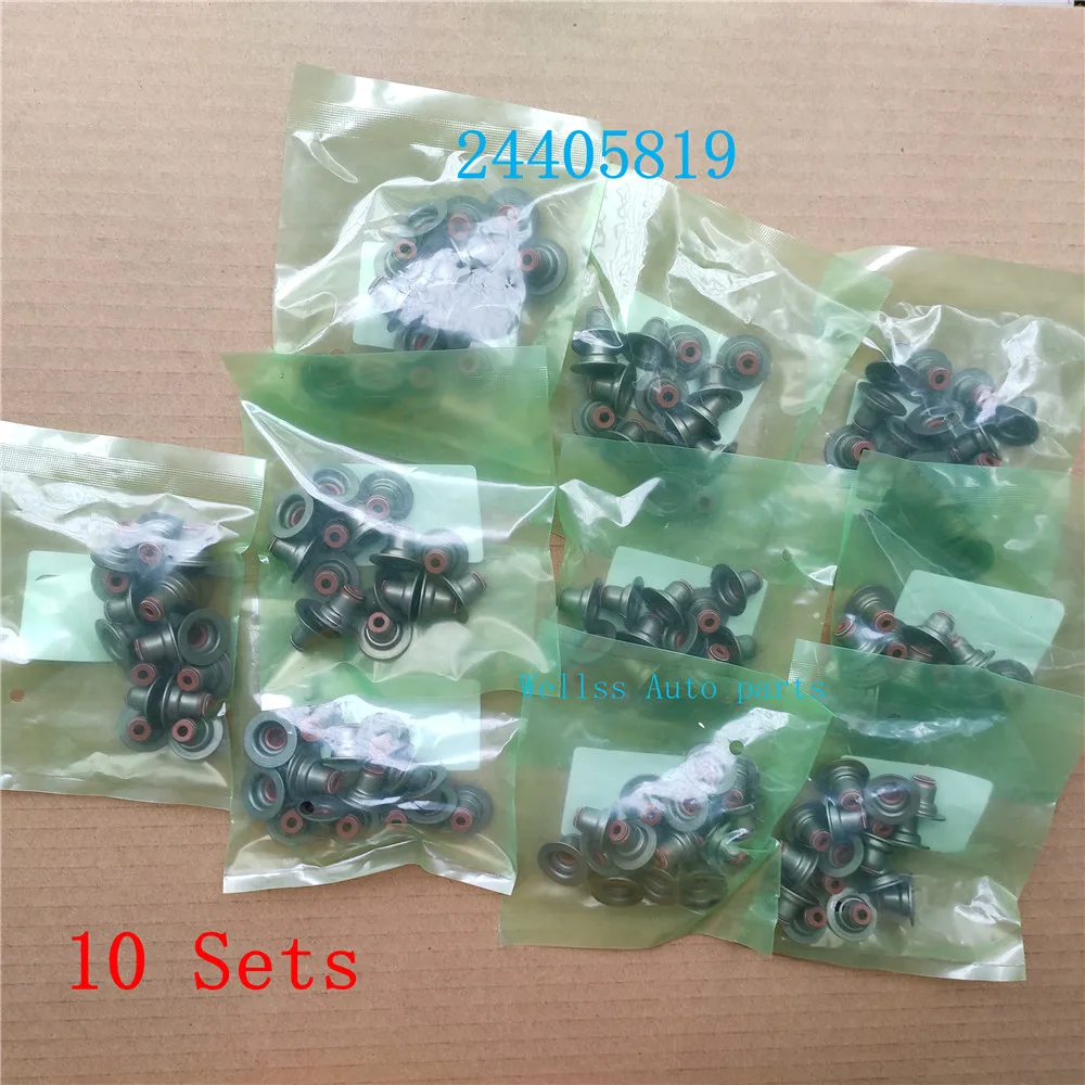 10Sets Auto Parts Engine Valve Stem Seal Oil Seal or Chevrolet Aveo Sonic Cruze 1.6 1.8L Opel 16PCS/Set  24405819 24409815