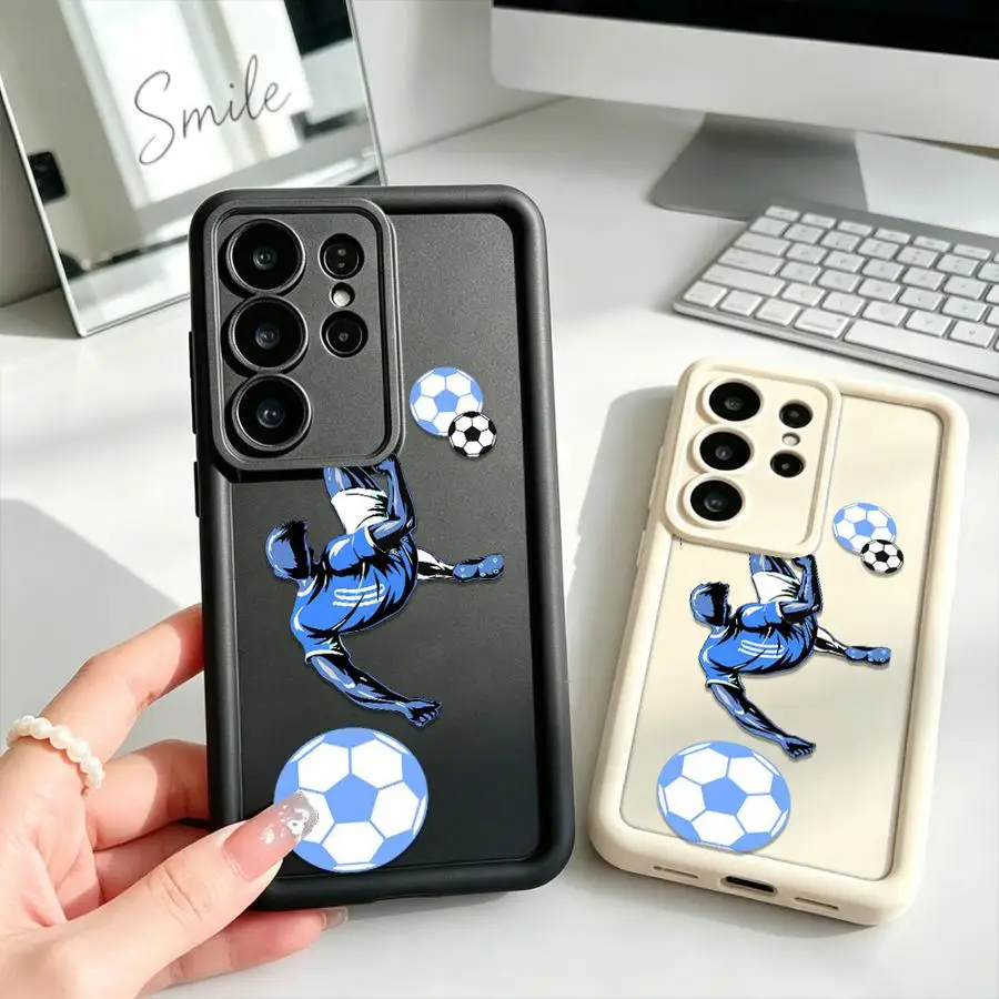 Soccer Player Phone Cover Case for Samsung Galaxy S26 S25 S21 S22 Plus S24 ultra S23 Note 20 Ultra S20 FE