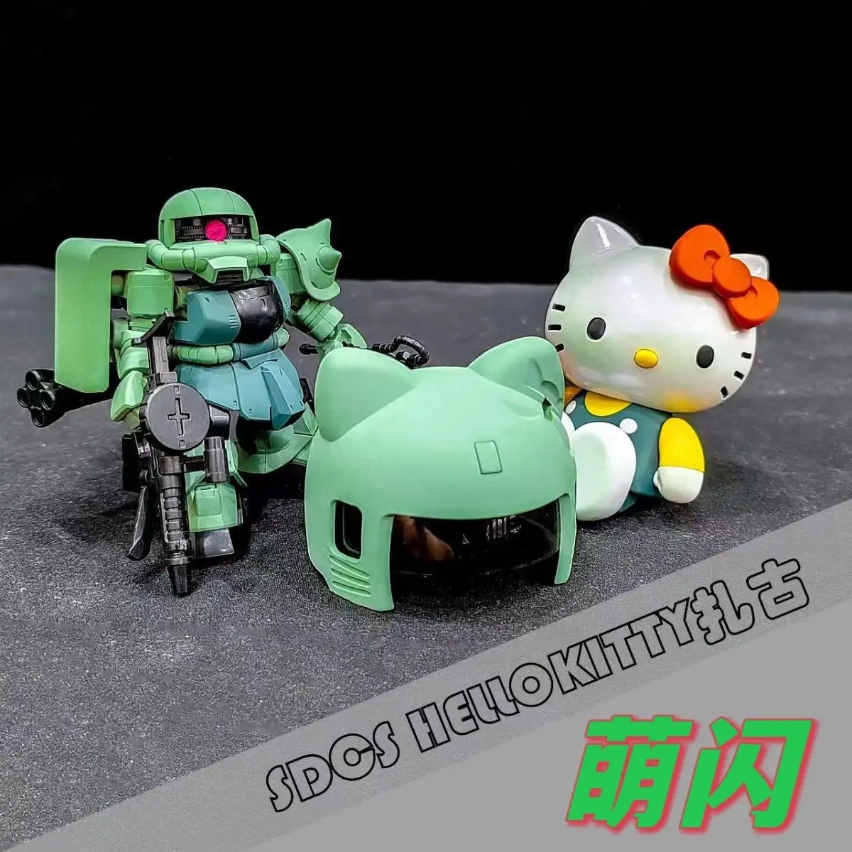 Mengshan-Kitty Cat Assembleia Modelo Kit, Action Figures Robot, Modelo Plástico, Hobby Estátua, Presente Toy Kids, MS, SD, KT, Zaku 2, Coleção