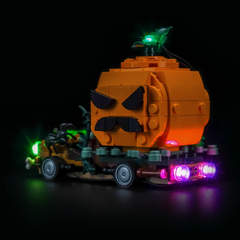 Luz LED Vonado 5V (sem modelo) adequada para LEGO 40822 Jack-O'-Lantern Pickup Truck Gift Decoração Light