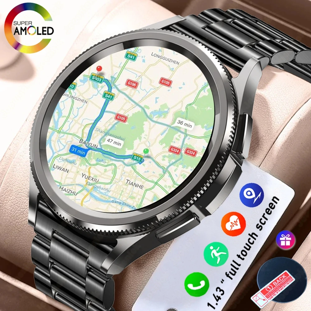 

Классические умные часы 6, мужские водонепроницаемые часы для спорта на открытом воздухе, 1,46 дюйма, мониторинг здоровья, ЭКГ + PPG, умные часы с пульсометром, Android IOS