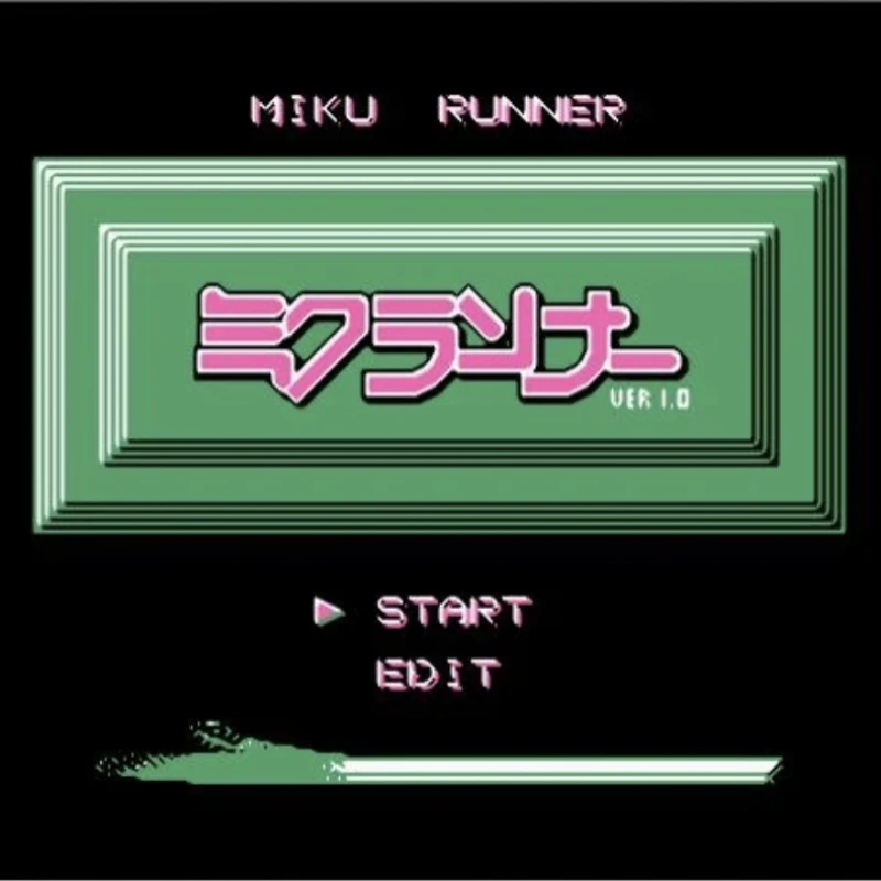 Miku Runner Game Cartridge for FC Console 60Pins 8 Bit Video Game Card